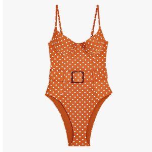 NEW! WeWoreWhat DANIELLE camel one piece